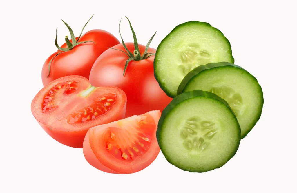 tomato and cucumber diy skin lightening scrub