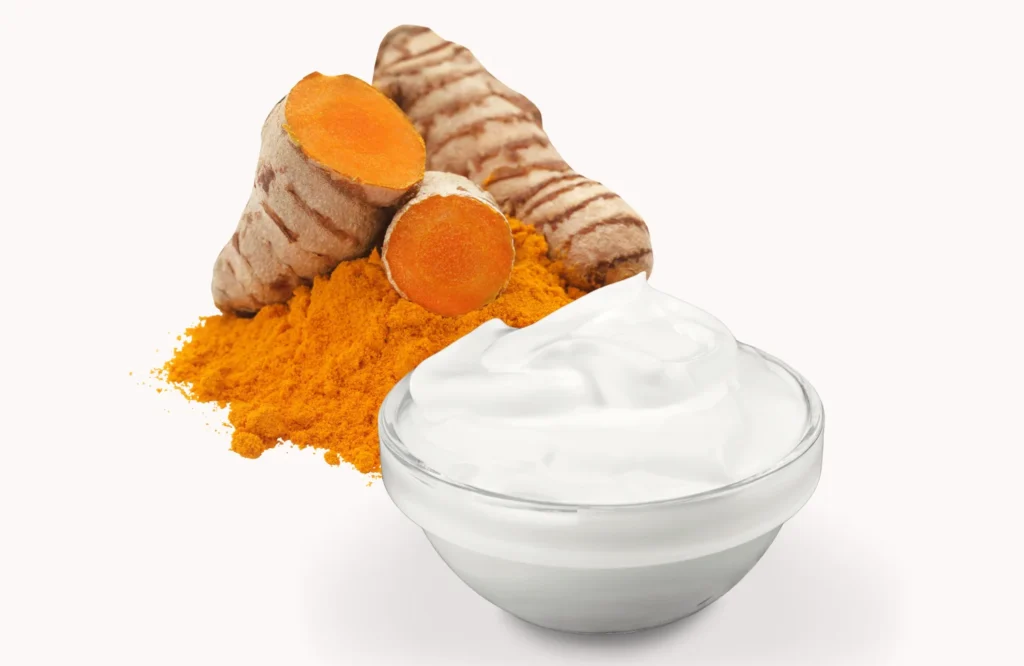 turmeric and yoghurt mask ingredients