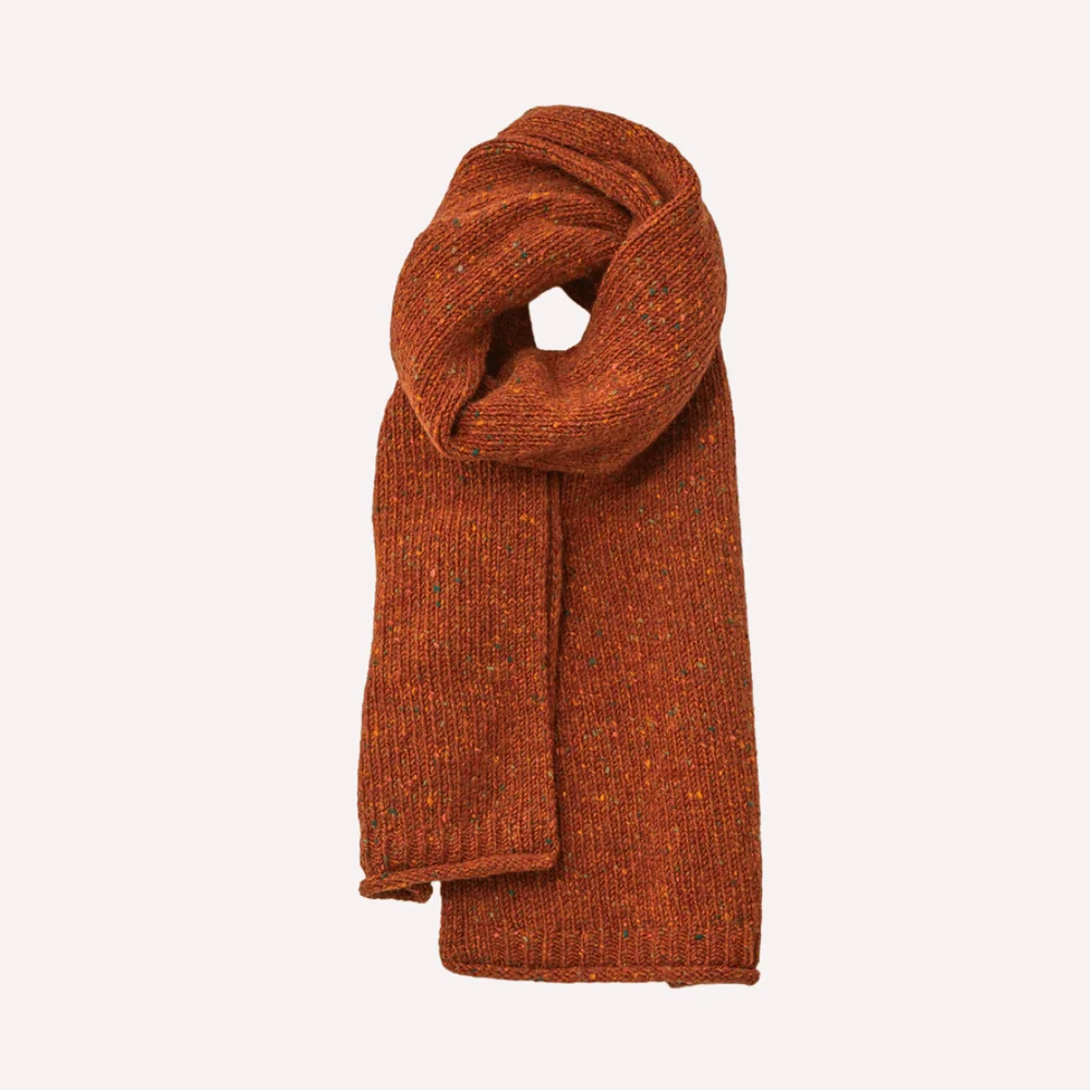 Copper orange scarf. Autumn Staples