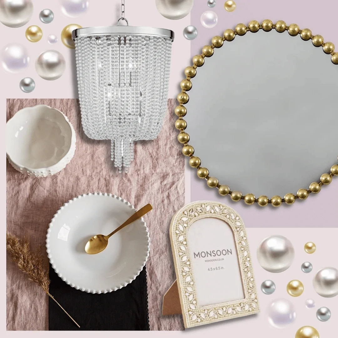 pearl inspired homeware