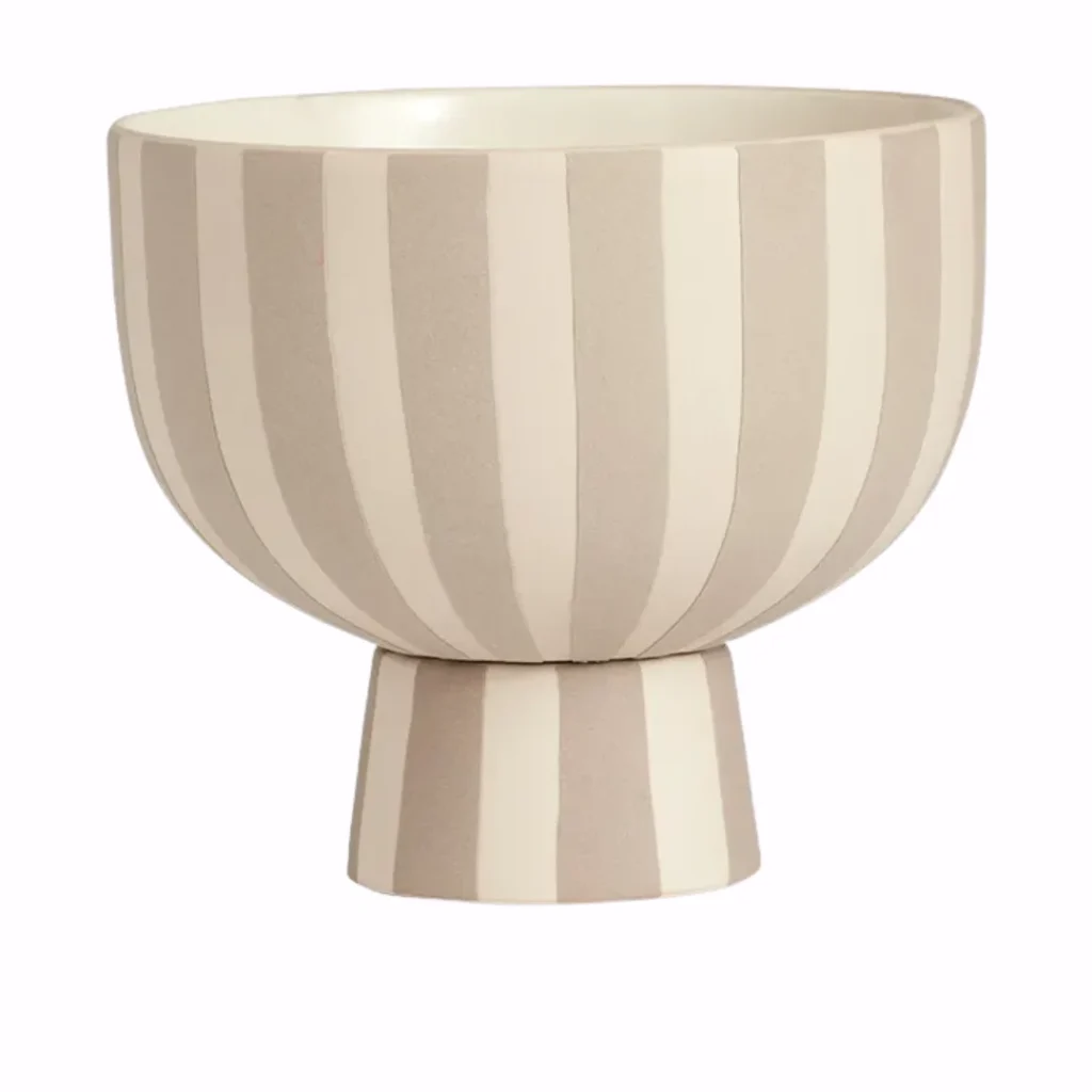 striped nordic vase