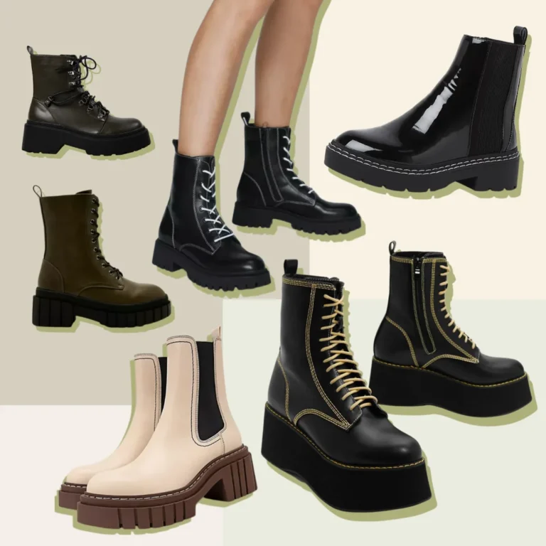 Collage of Dr Marten boot dupes