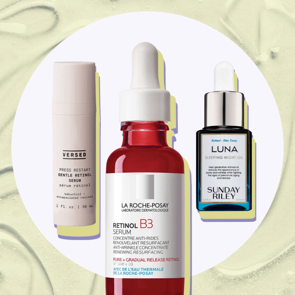 Illustration popular retinol products