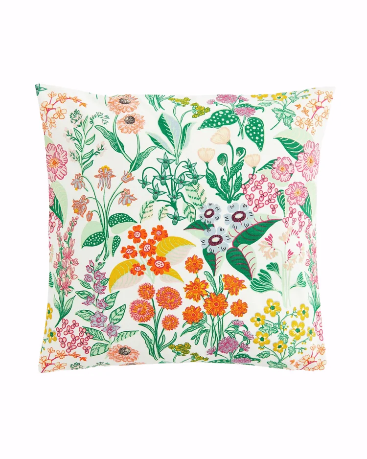 White Floral Patterned cushion cover. H&M's Spring Home Collection