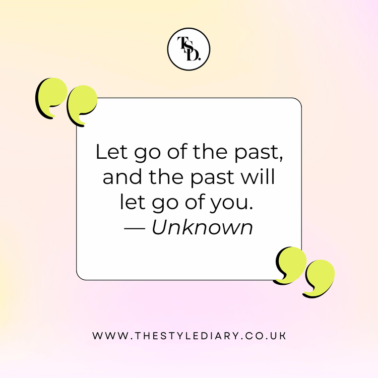 Let go of the past, and the past will let go of you. Peaceful Quotes For Instagram quote illustration