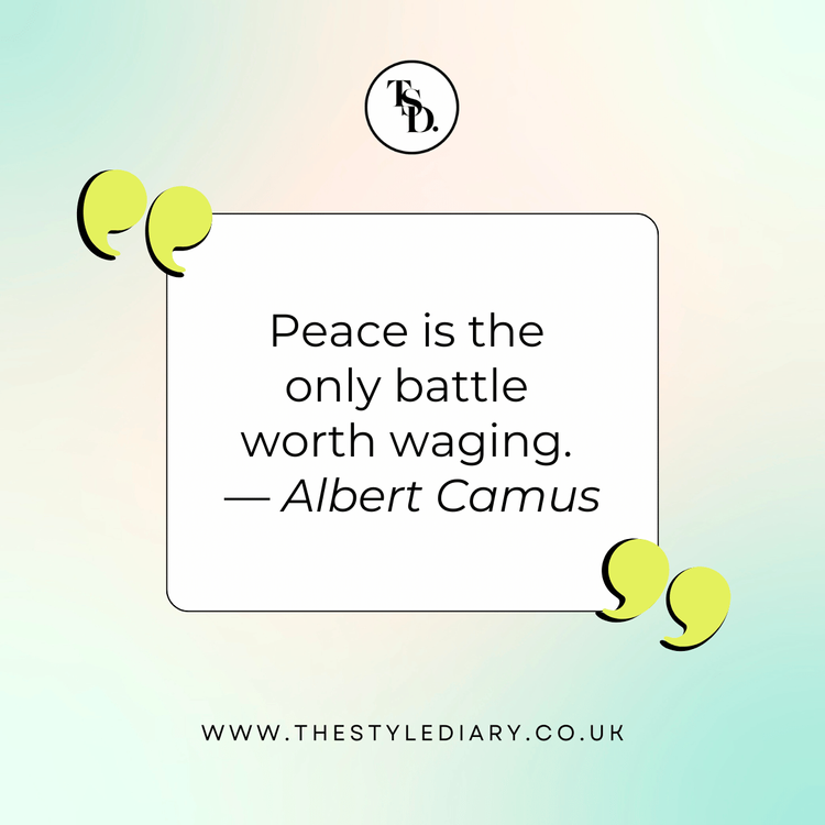 Peace is the only battle worth waging. Peaceful Quotes For Instagram quote illustration