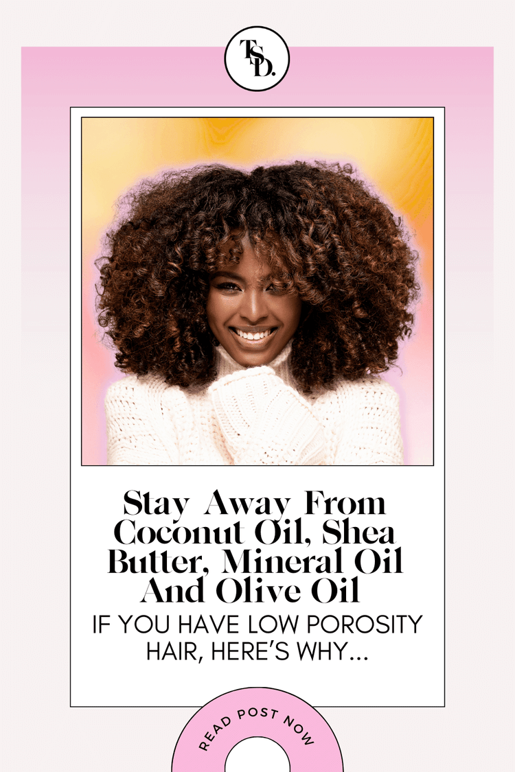 Pin for Pinterest. Avoid These Oils On Low Porosity Hair