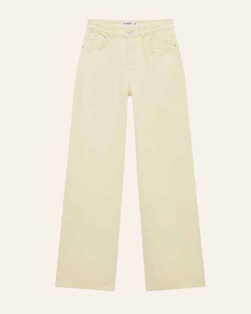 Pale yellow jeans