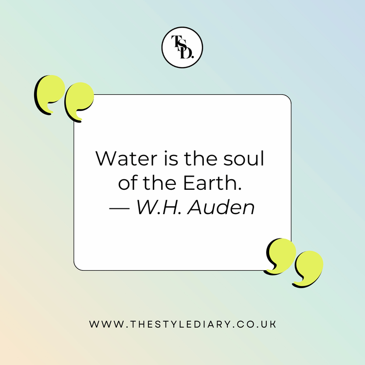 Water is the soul of the Earth. Peaceful Waterfall Quotes For Instagram illustration