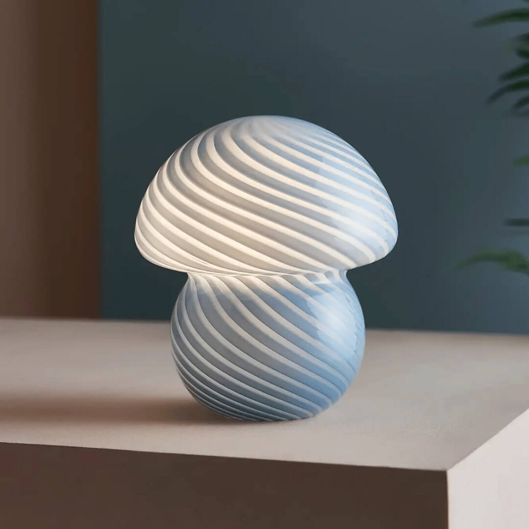 Elements Small Glass Mushroom Table Lamp from Dunelm. Best Mushroom Lamps (1)