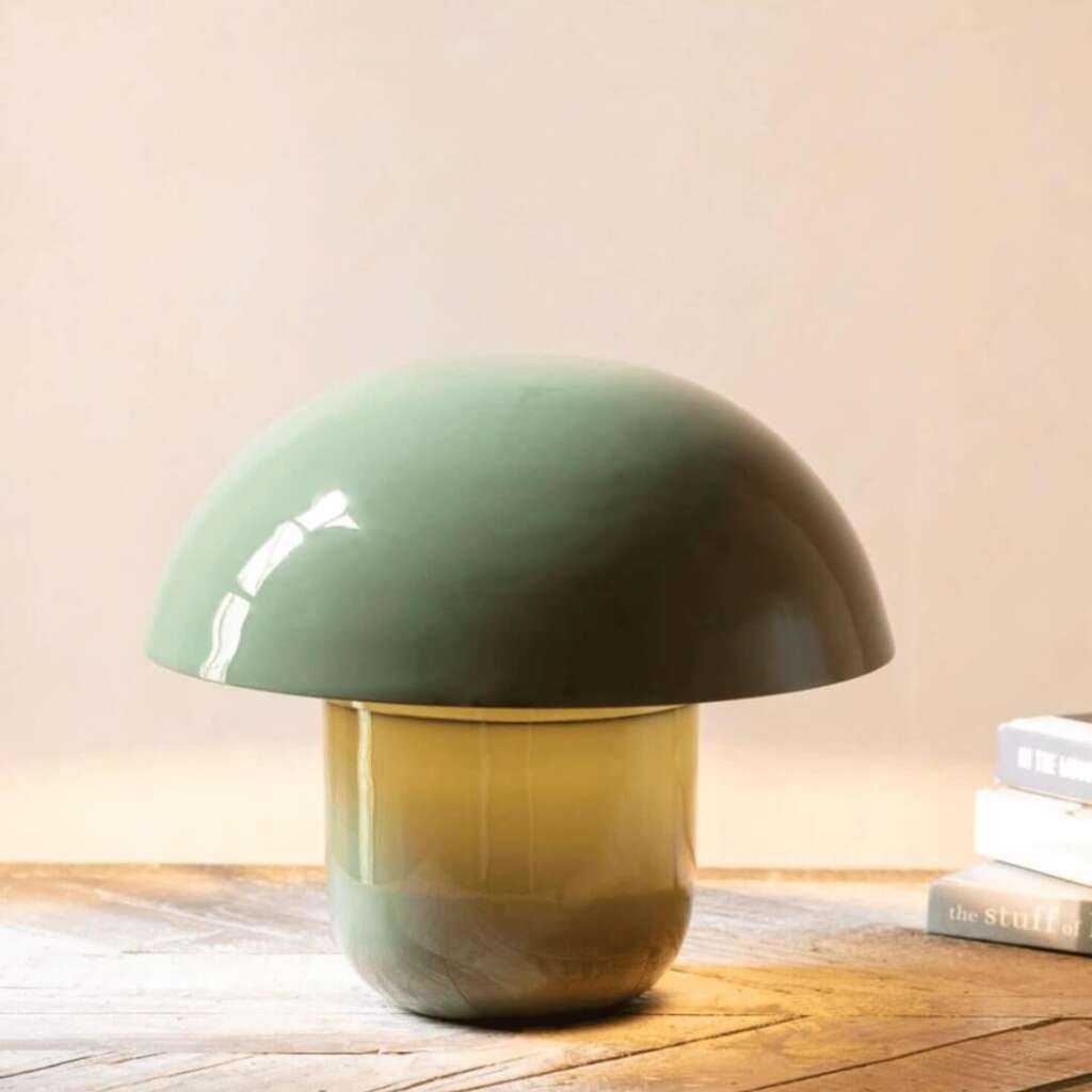 Green Mushroom Lamp from Graham & Green. 