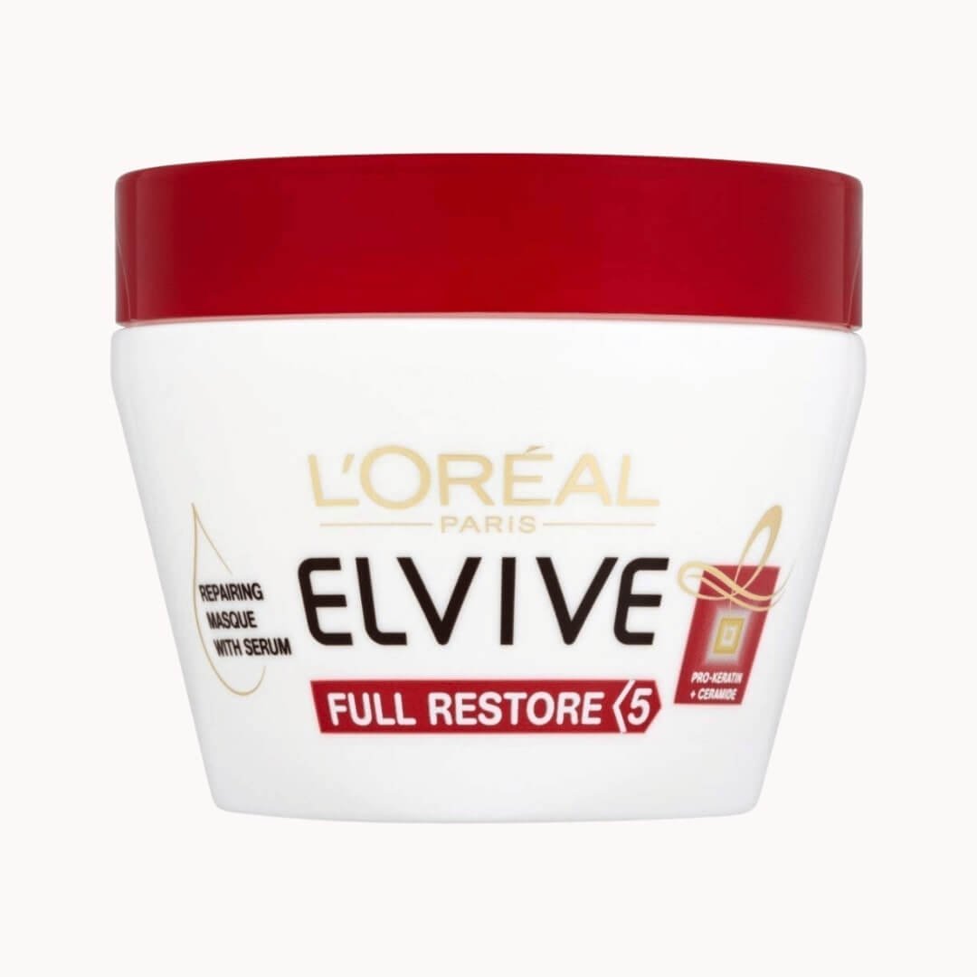 L'Oreal Elvive Full Restore 5 Damaged Hair Masque. Best Deep Conditioners for high porosity hair