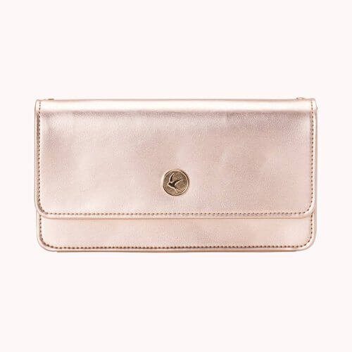 vegan rose gold purse