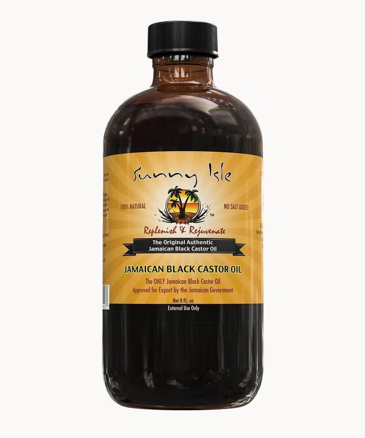 bottle of Jamaican castor oil