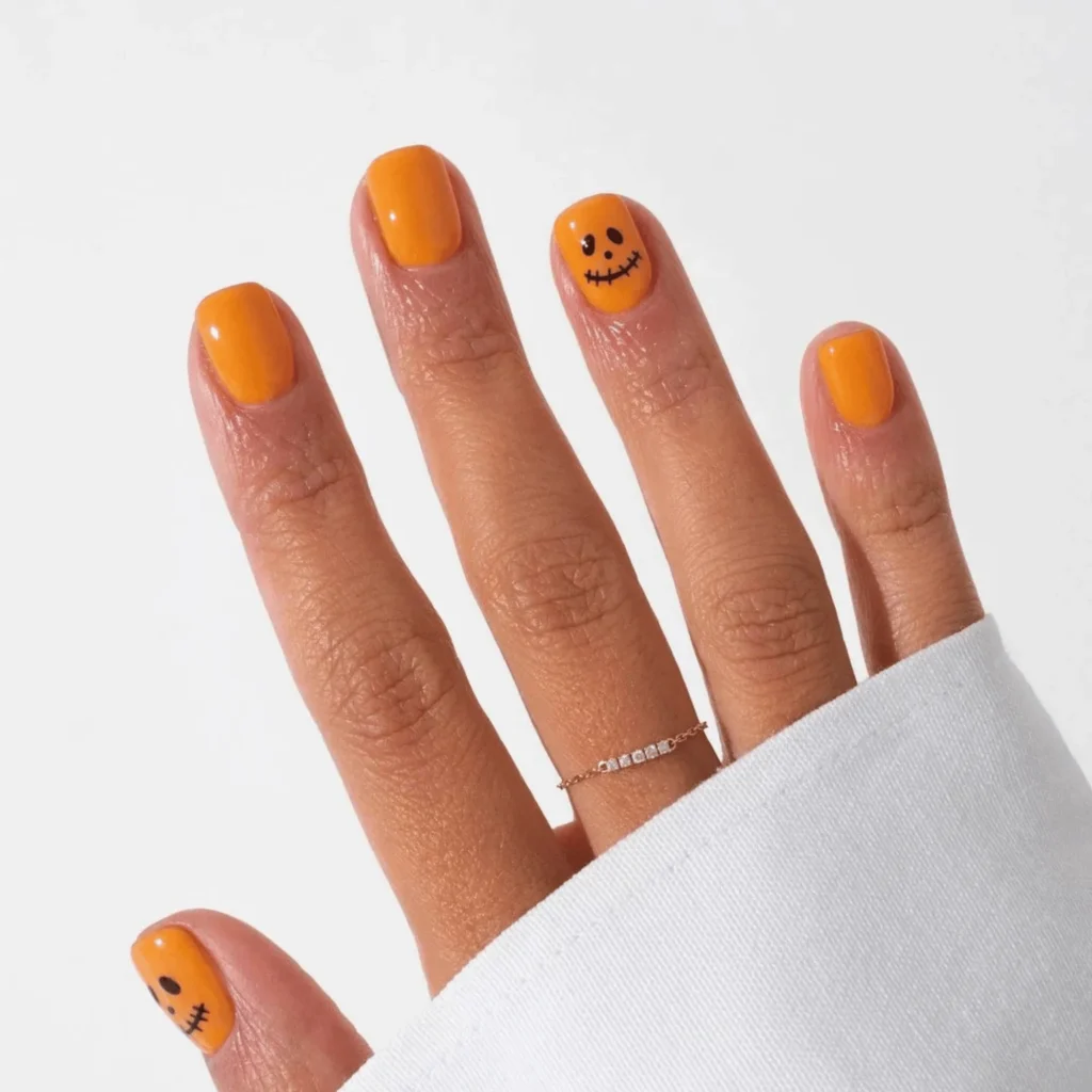 jack-o-lantern nails