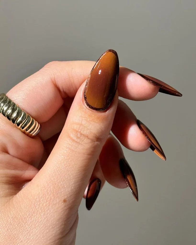 Coffee nail designs