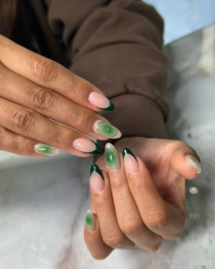 green star nails. Aura Nail Designs