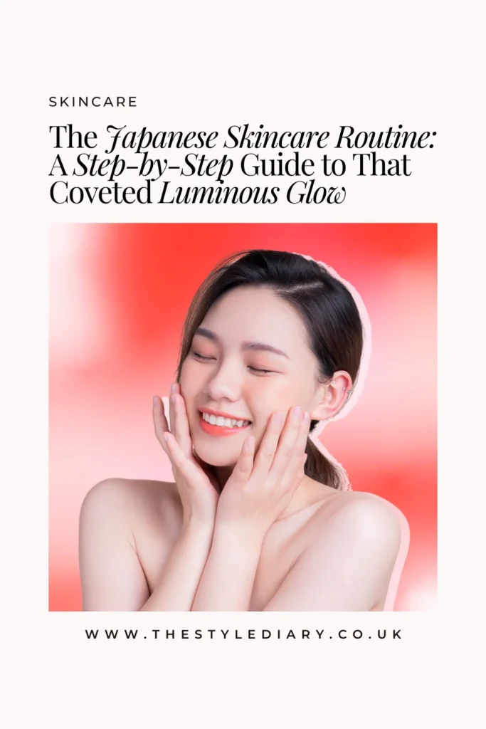 Japanese skincare routine Pinterest Pin