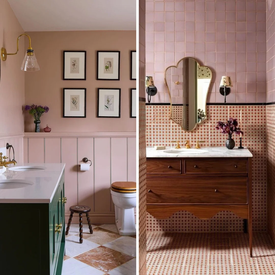 Pink bathroom ideas