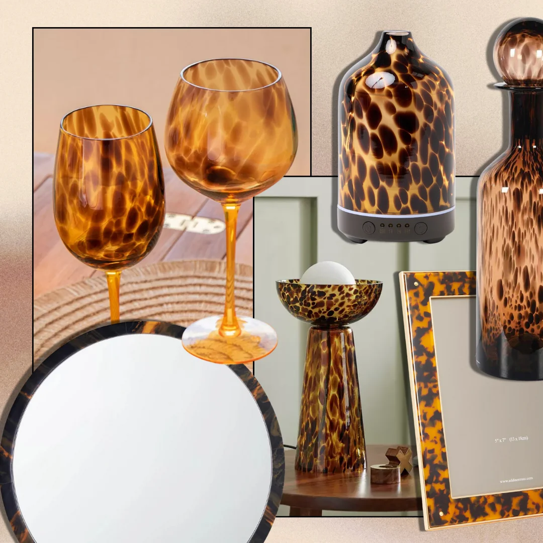 Tortoiseshell home accessories