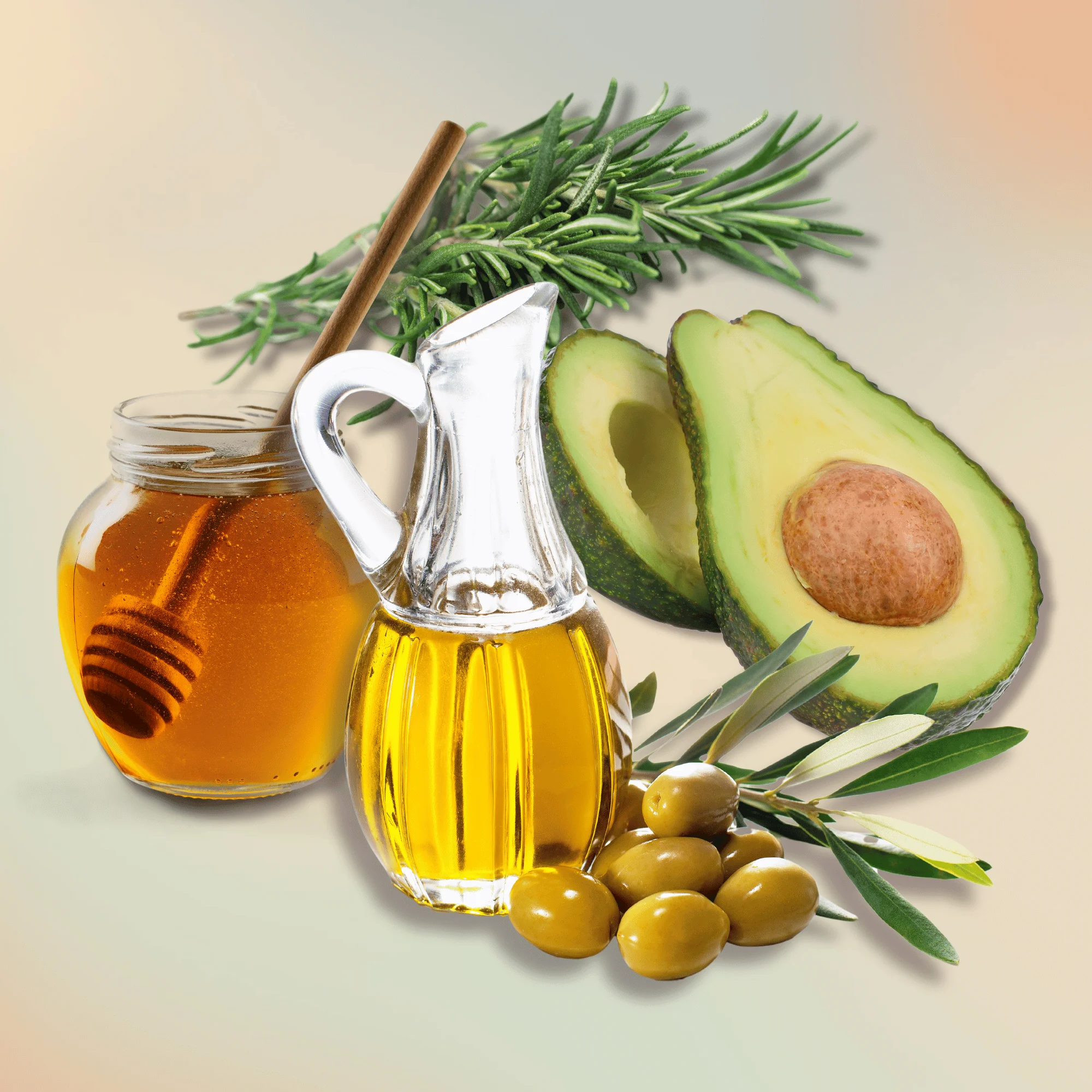 avocado, honey, rosemary, olive oil hair mask (1)