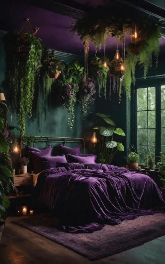 green and purple dark romantic bedroom ideas. Dark Romantic Bedroom Ideas